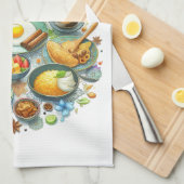 Linge De Cuisine Kitchen Towels-Islamic Themed Kitchen Towels (Quart Plié)