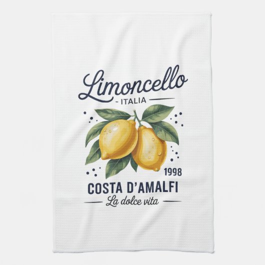 Linge De Cuisine Kitchen Towels-Limoncello 1998 Costa d’Amalfi  (Vertical)