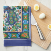 Linge De Cuisine Kitchen Towels - Peacock (Quart Plié)