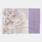 Linge De Cuisine Kitchen Towels-Personalized Victorian Christmas Ki (Horizontal)