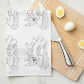 Linge De Cuisine Kitsu Kitsa Cat Ukrainian Perogies (Quart Plié)