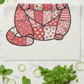 Linge De Cuisine Kitten Patchwork Caprice Tenant un Coeur d'Art (Plié)