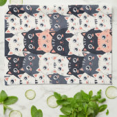 Linge De Cuisine Kitty Kat Kaleidoscope (Plié)