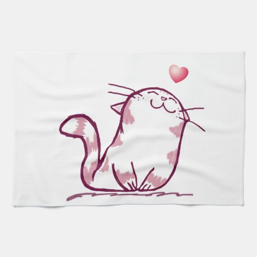 Linge De Cuisine Kitty Love (Horizontal)