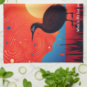 Linge De Cuisine Kiwi Bird à Twilight (Plié)