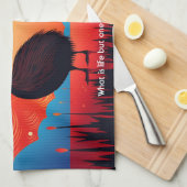 Linge De Cuisine Kiwi Bird à Twilight (Quart Plié)