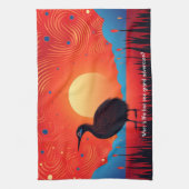 Linge De Cuisine Kiwi Bird à Twilight (Vertical)