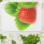 Linge De Cuisine Kiwi et fraise (Plié)
