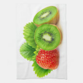 Linge De Cuisine Kiwi et fraise (Vertical)