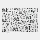 Linge De Cuisine kiwi motif d'été TRANS (Horizontal)