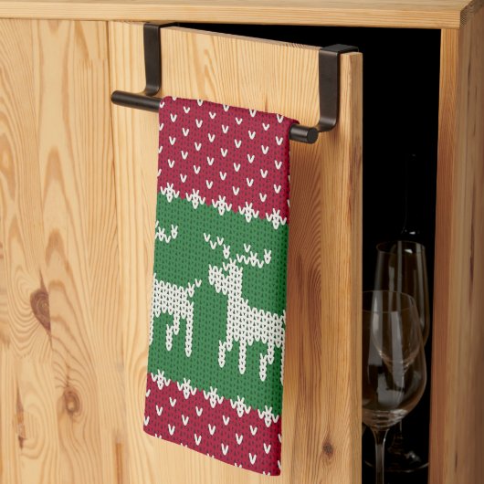 Linge De Cuisine Knit de vacances n° 01 (Pliage en tiers)
