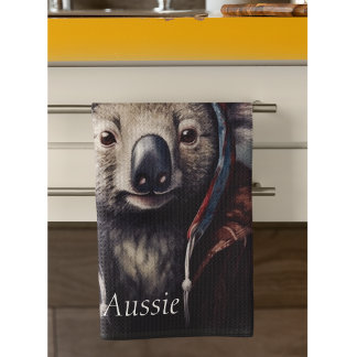 Linge De Cuisine koala adorable portant casquette mignon personnali