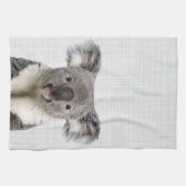 Linge De Cuisine Koala sur fond de lin gris    (Horizontal)