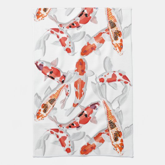 Linge De Cuisine Koi (Vertical)