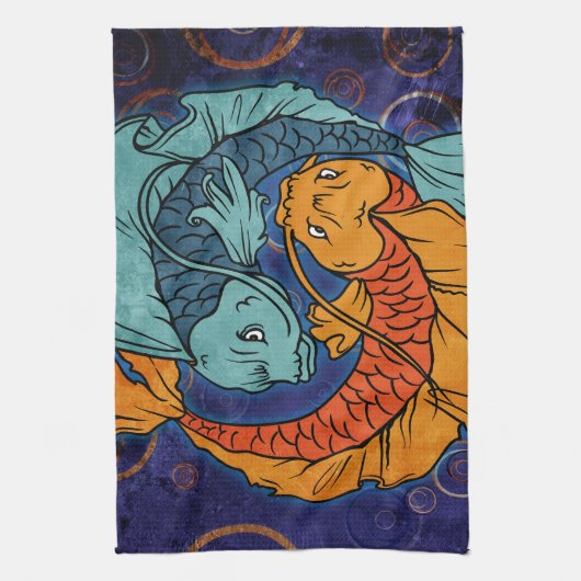 Linge De Cuisine Koi Fish (Vertical)