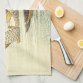 Linge De Cuisine Koi Poisson Japonais Vintage (Quart Plié)