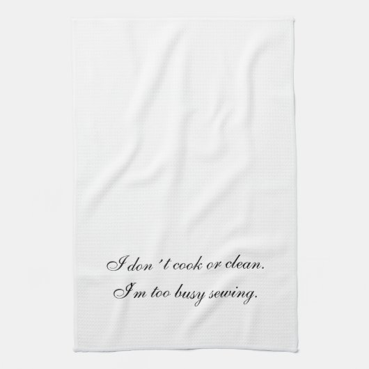 Linge De Cuisine Kökshandduk I don´t cook or clean (Vertical)