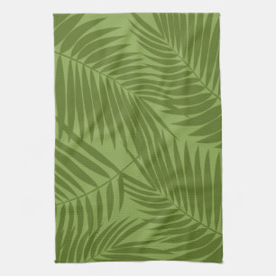 Linge De Cuisine Kona Palms Hawaiian Leaf