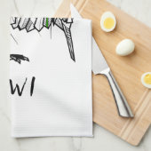 Linge De Cuisine Koru Kiwi (Quart Plié)