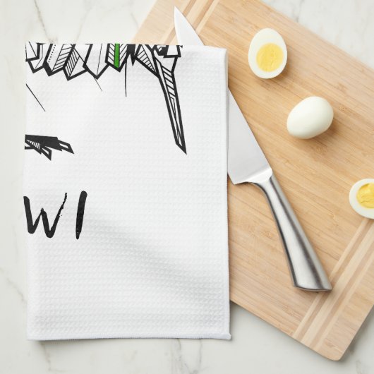 Linge De Cuisine Koru Kiwi (Quart Plié)