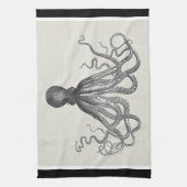 Linge De Cuisine Kraken - poulpe géant noir/Cthulu (Vertical)