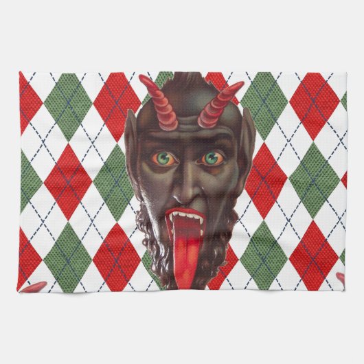 Linge De Cuisine krampus de Noël (Horizontal)