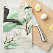 Linge De Cuisine Krampus pourchasser les mauvais enfants Neige hive (Quart Plié)