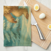 Linge De Cuisine Krampus vieilli (Quart Plié)