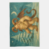 Linge De Cuisine Krampus vieilli (Vertical)