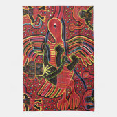 Linge De Cuisine Kuna Indian Stork Apportant design bébé (Vertical)