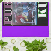 LINGE DE CUISINE KUSH VIOLET (Plié)