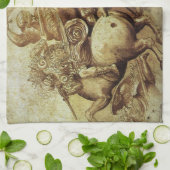 Linge De Cuisine La bataille d'Anghiari de Léonard de Vinci (Plié)