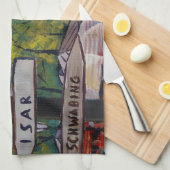 Linge De Cuisine La Bavière Viktualienmarkt de Munich avec des (Quart Plié)