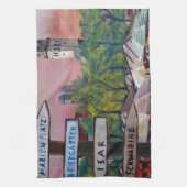 Linge De Cuisine La Bavière Viktualienmarkt de Munich avec des (Vertical)