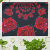 Linge De Cuisine La beauté des Roses : Imaginaire floral Customisé (Plié)