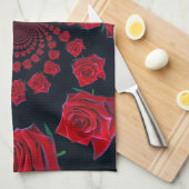 Linge De Cuisine La beauté des Roses : Imaginaire floral Customisé (Quart Plié)