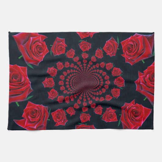 Linge De Cuisine La beauté des Roses : Imaginaire floral Customisé (Horizontal)