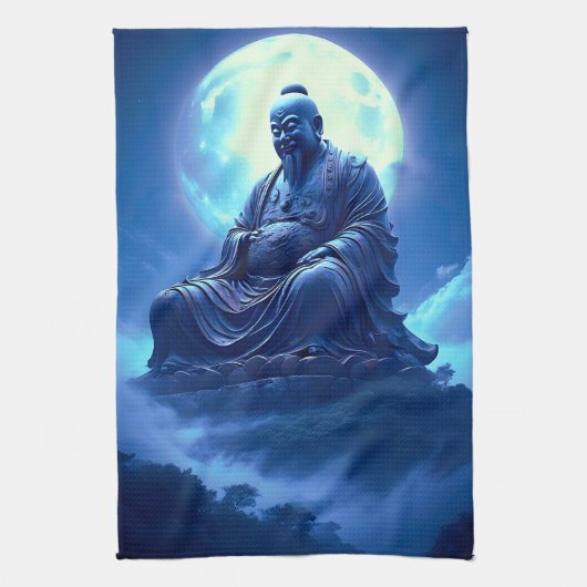 Linge De Cuisine La Bénédiction de la Lune sur la Statue Céleste (Vertical)