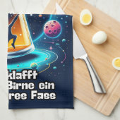 Linge De Cuisine La Bière dans la tête (Quart Plié)