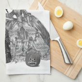 Linge De Cuisine La boule de Halloween (Quart Plié)