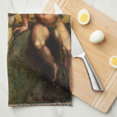 Linge De Cuisine La chute - Adam et Ève par Raphael Sanzio (Quart Plié)