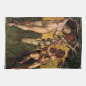 Linge De Cuisine La chute - Adam et Ève par Raphael Sanzio (Horizontal)