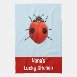 Linge De Cuisine La coccinelle de la cuisine chanceuse de Nana