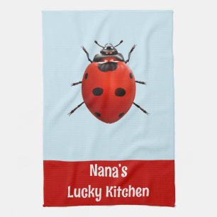 Linge De Cuisine La coccinelle de la cuisine chanceuse de Nana