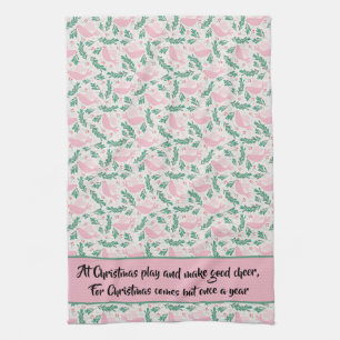 Linge De Cuisine La colombe de Noël de la Paix Branche d'olivier ar