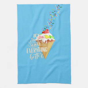 Linge De Cuisine La Crème De Glace Rend Tout Mieux