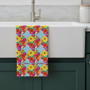 Linge De Cuisine La cuisine de maman décoration rétro fleur dopamin