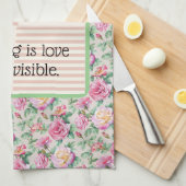 linge de cuisine. La cuisine est l'amour rendu vis (Quart Plié)