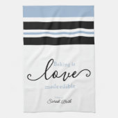 Linge De Cuisine La cuisson est Love Made comestible Classy Script (Vertical)