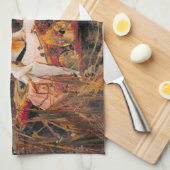 Linge De Cuisine La Dame de Shalott John William Waterhouse (Quart Plié)